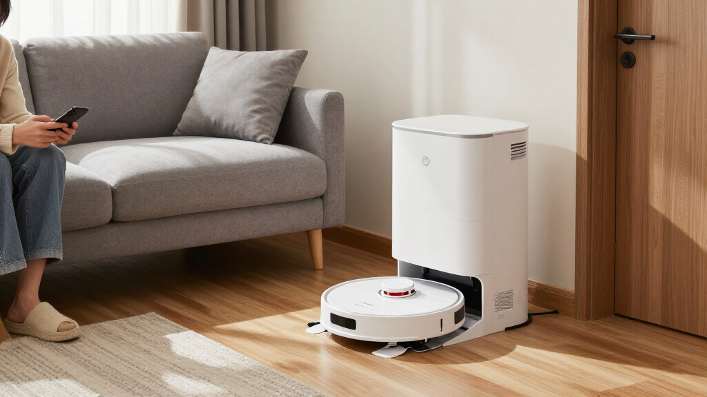 premium robot vacuum mop with all in one dock