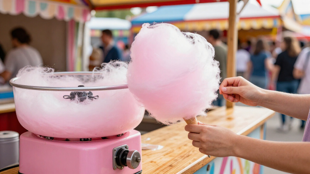 cotton candy machine commercial