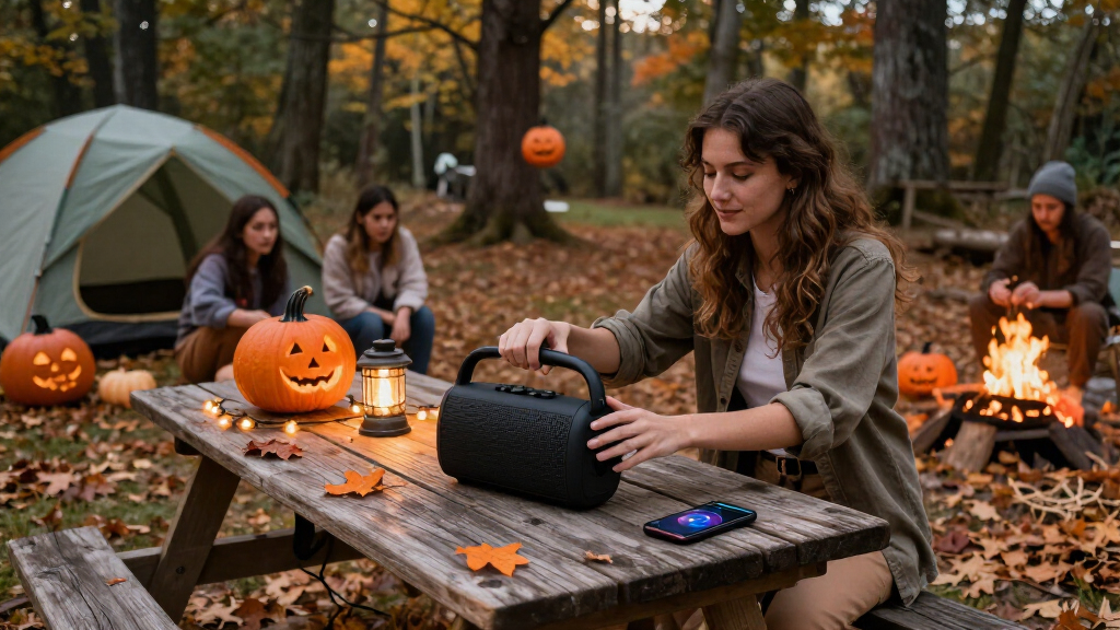 portable Halloween outdoor speakers
