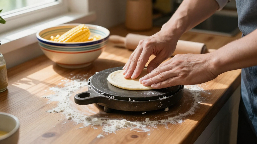 tortilla press for corn tortillas