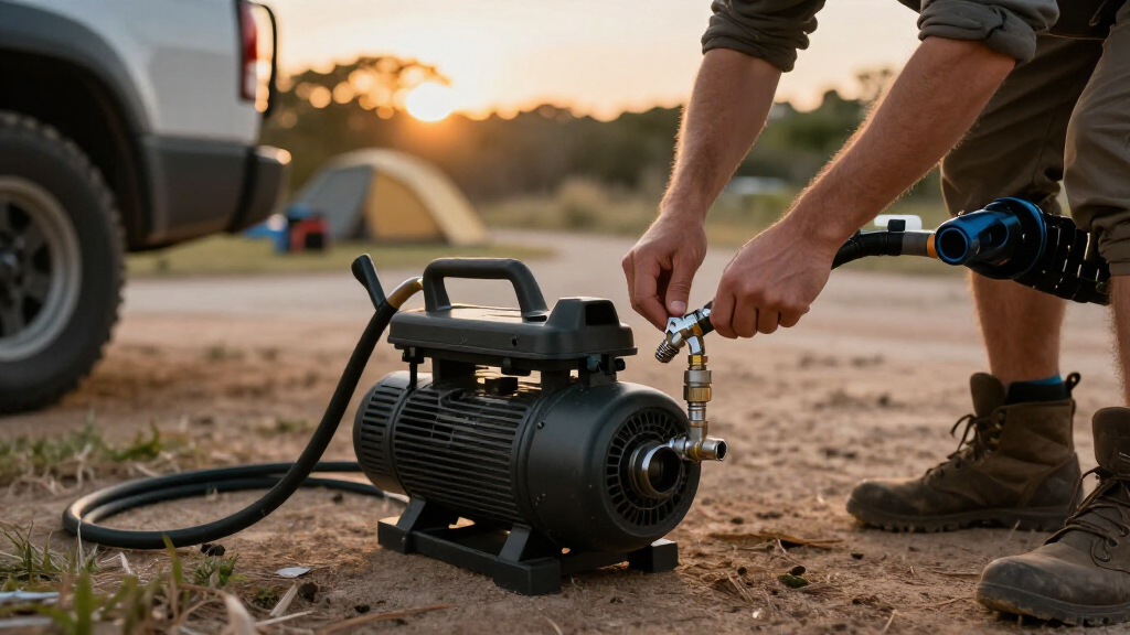 best RV style water pump system for truck camps