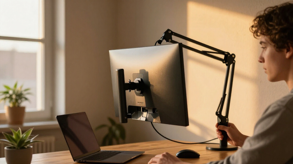 ergonomic monitor arms for home office