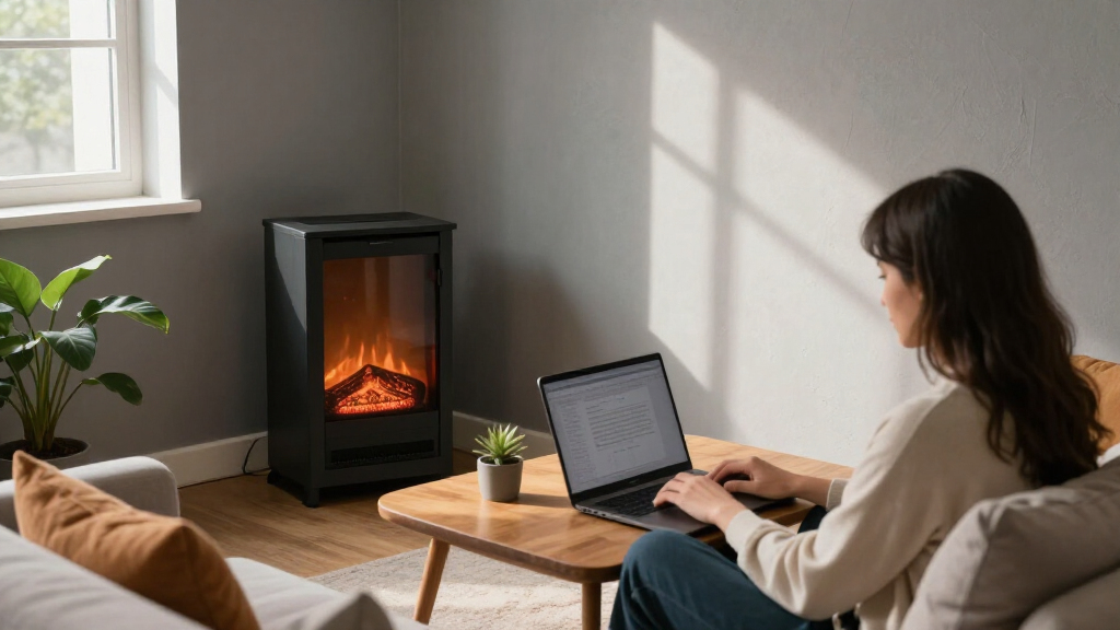 corner electric fireplace for apartments