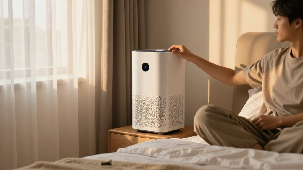 with app control air purifier for master bedroom