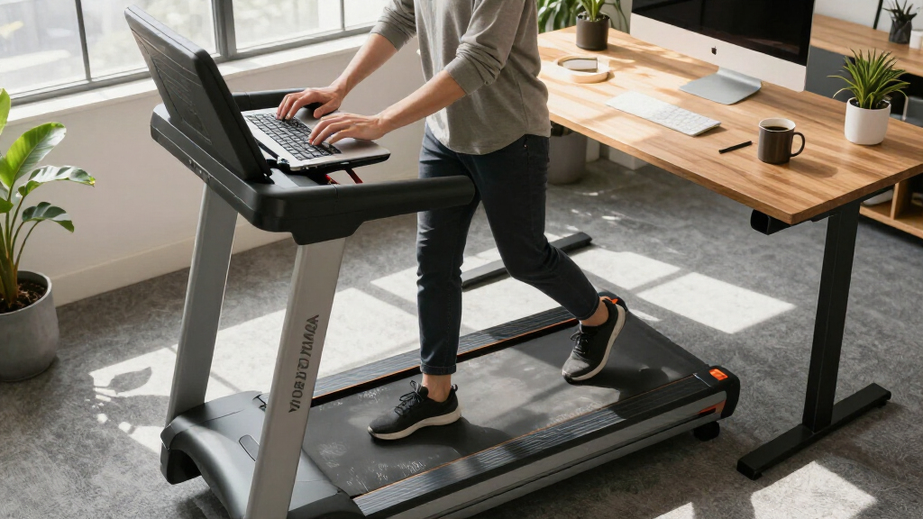 under desk treadmills for standing desks