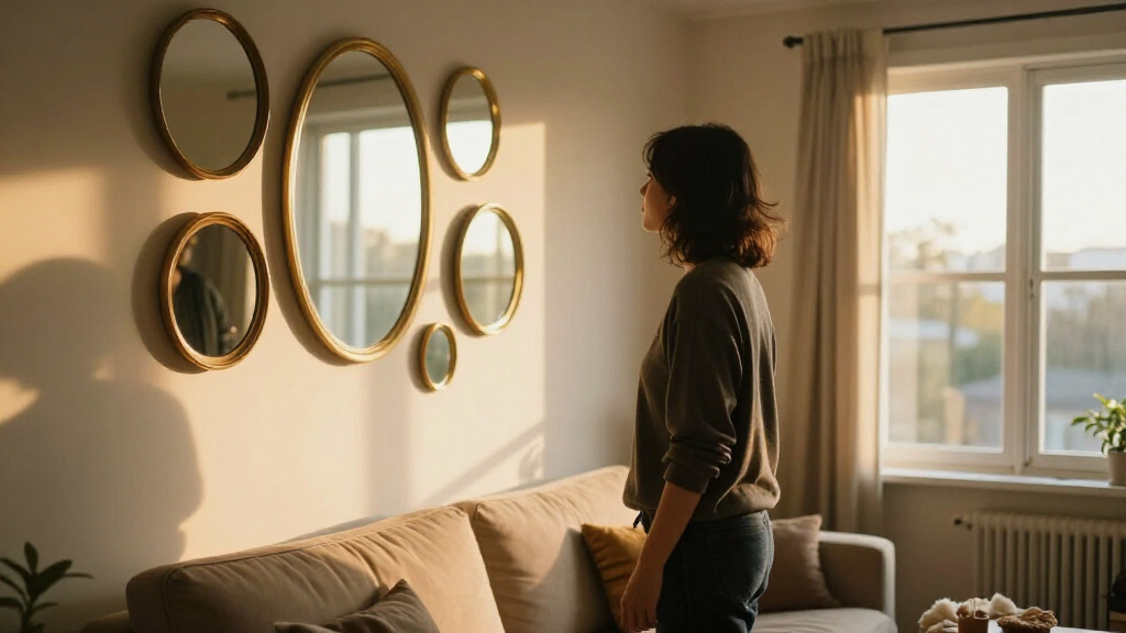 designer accent wall mirrors