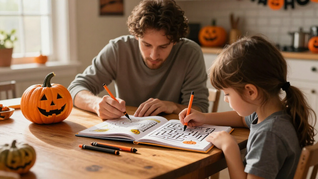 educational Halloween activity books