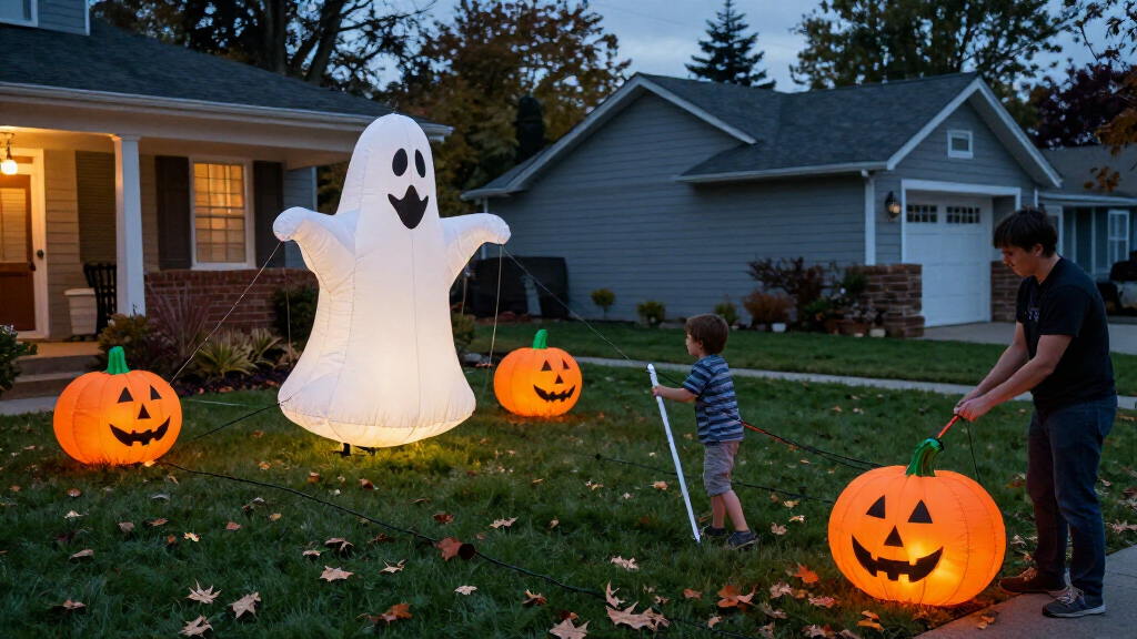 Halloween inflatable lawn decorations