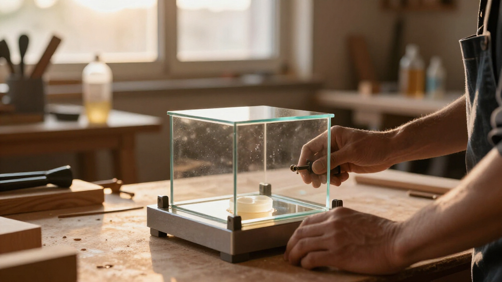 vacuum chamber for resin degassing