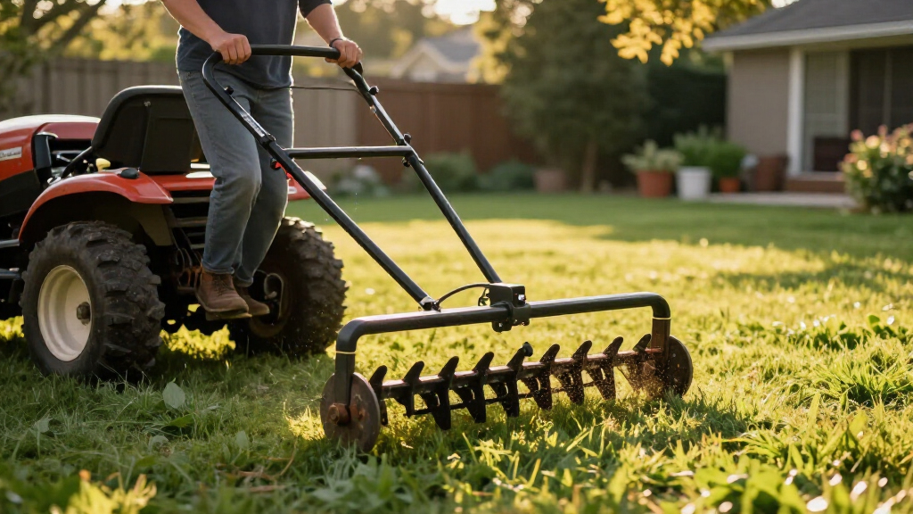 best tow behind dethatchers for lawn tractors