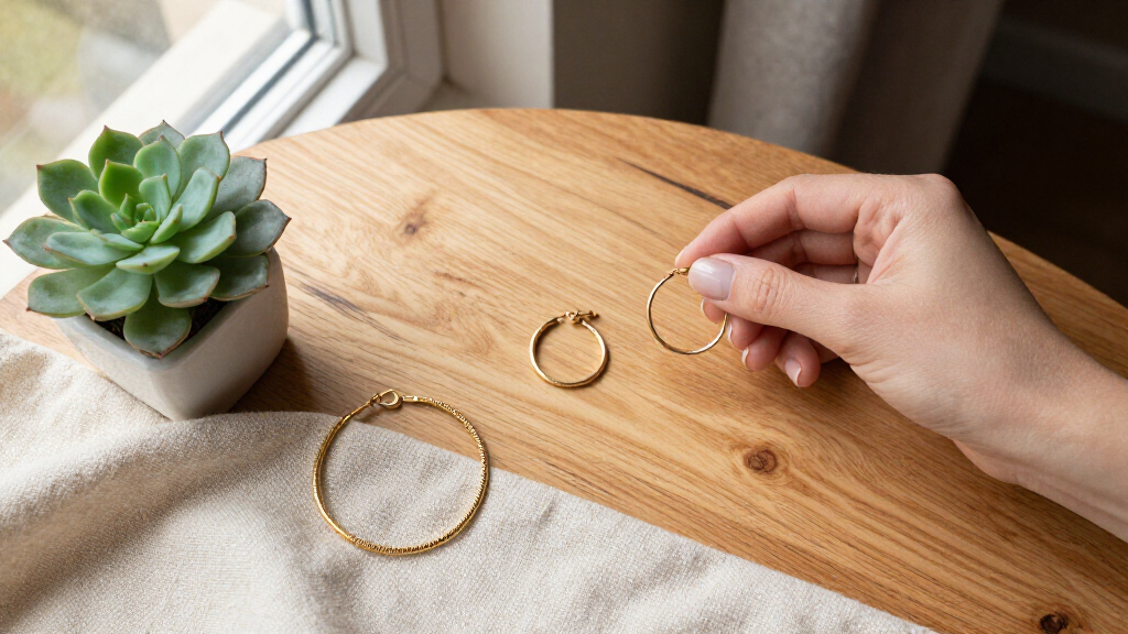14k gold hoop earrings
