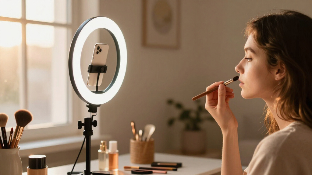 top rated ring light kit for TikTok makeup videos