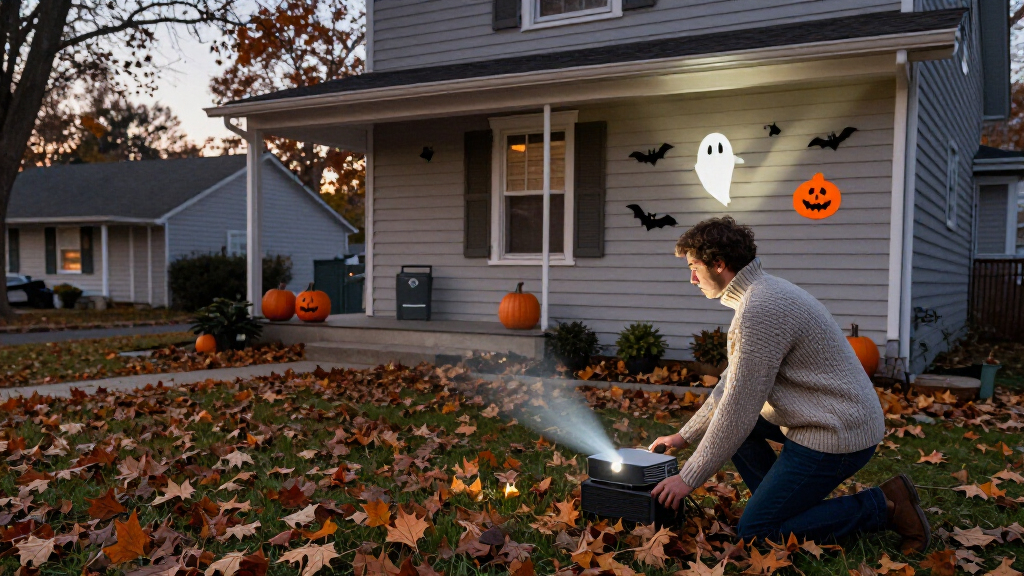 Halloween outdoor projector lights