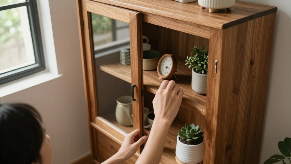bookcases with doors