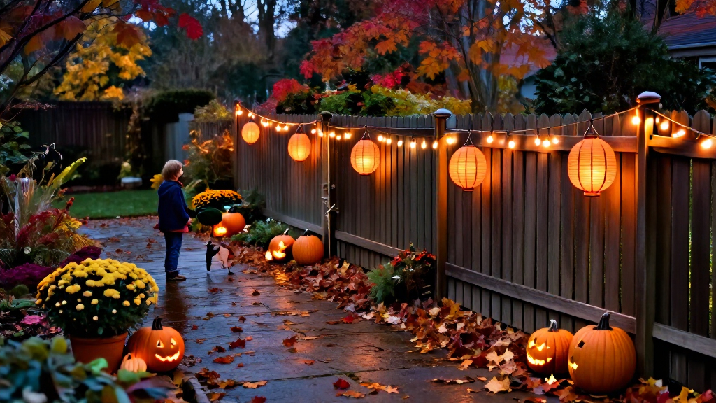 outdoor halloween lighting