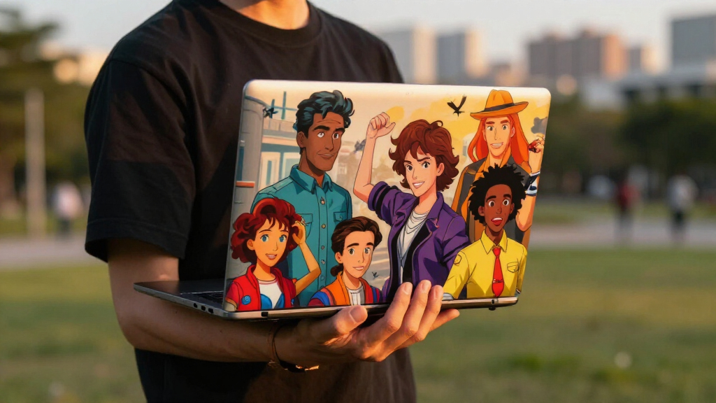 pop culture themed laptop skins