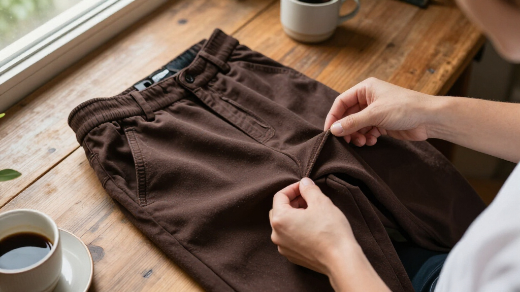 best chocolate brown trousers