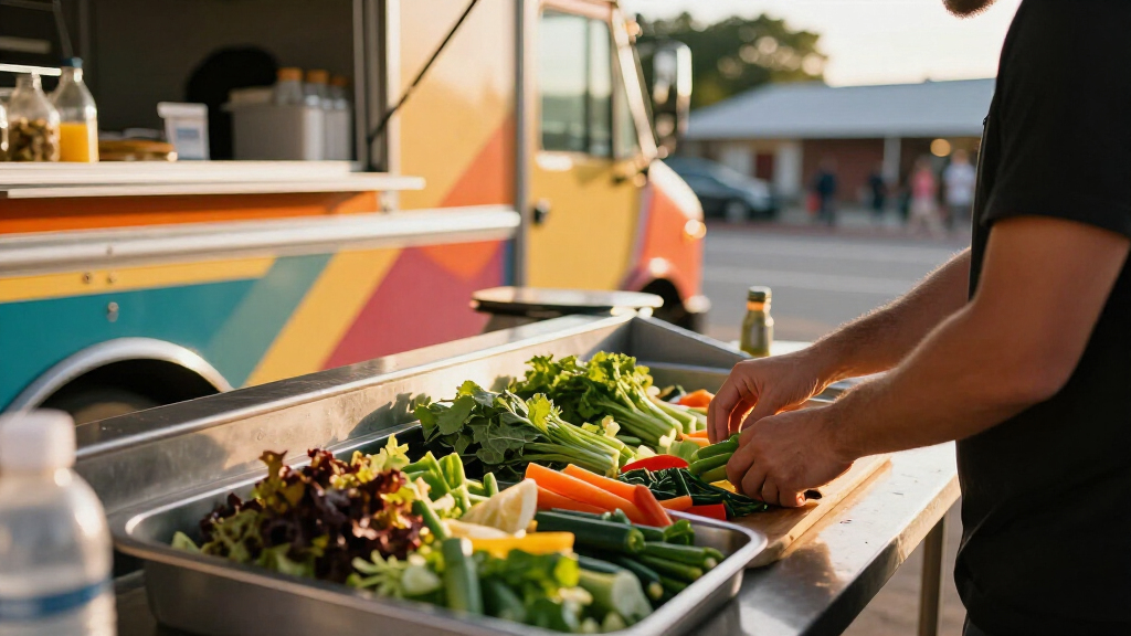 best salad prep table for food truck