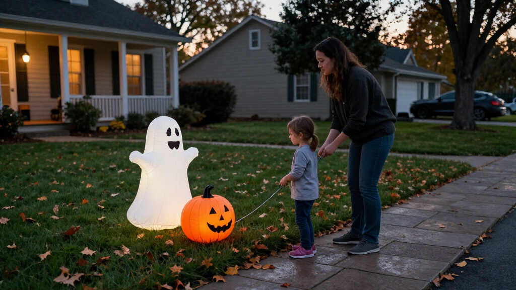 outdoor Halloween inflatables