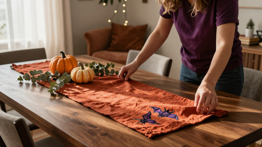 Halloween decorative table runners