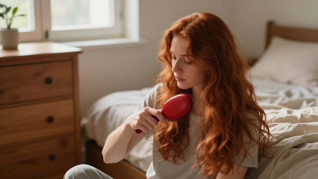 red light hair pick comb