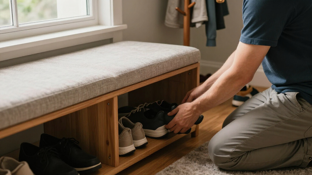 best entryway bench with hidden storage