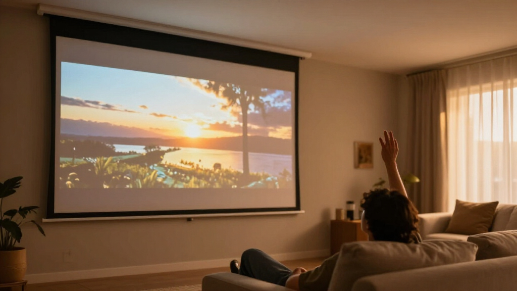 motorized projector screens for home