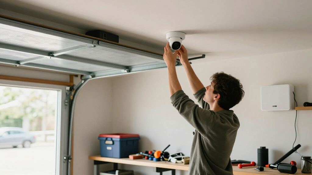 camera for garage with local storage