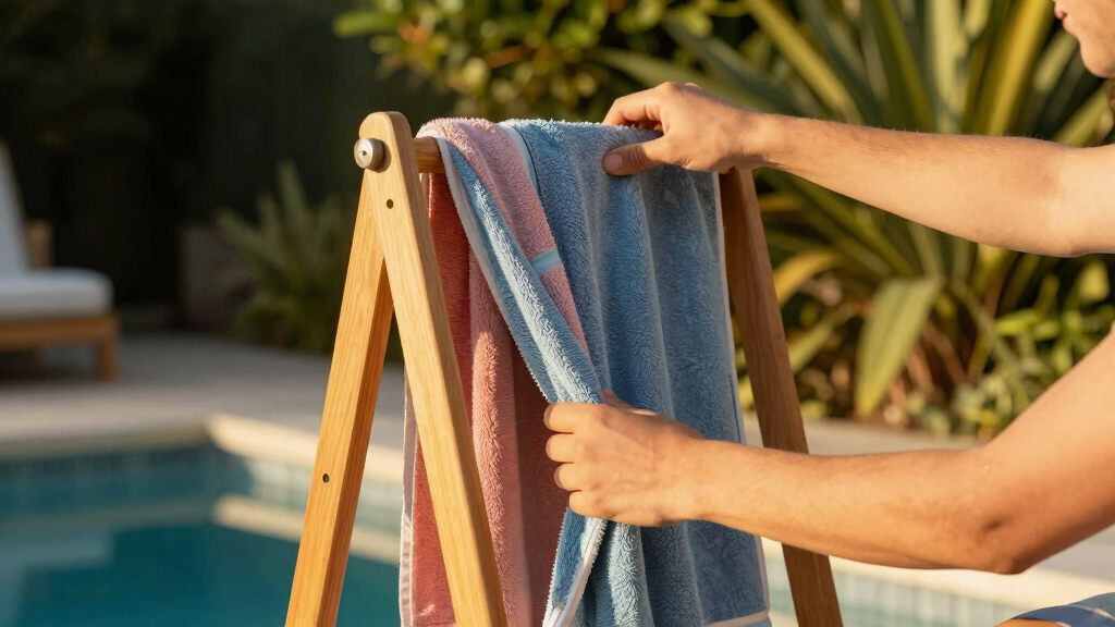 best pool towel rack stand