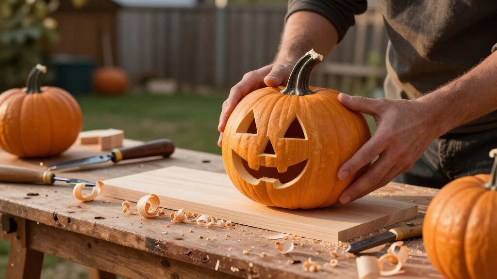 Halloween wood carving blanks