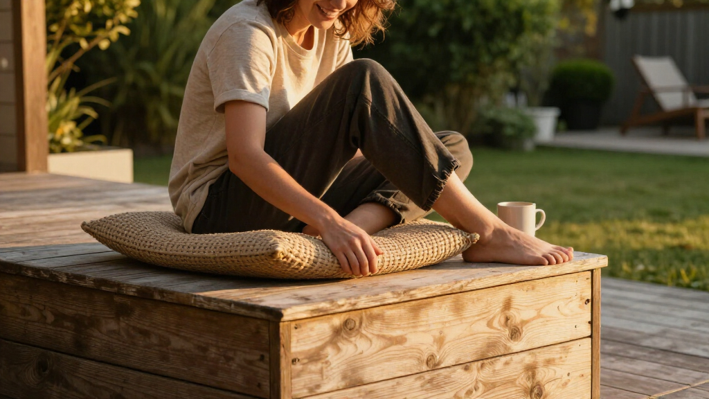 outdoor cushion storage deck box