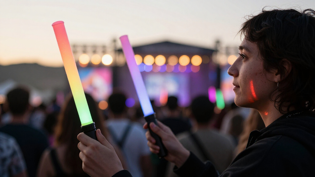 music festival glow sticks