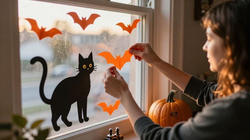 Halloween window decorations
