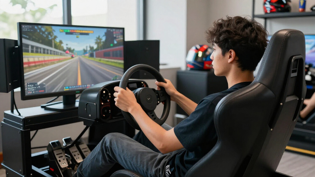 racing simulator cockpit
