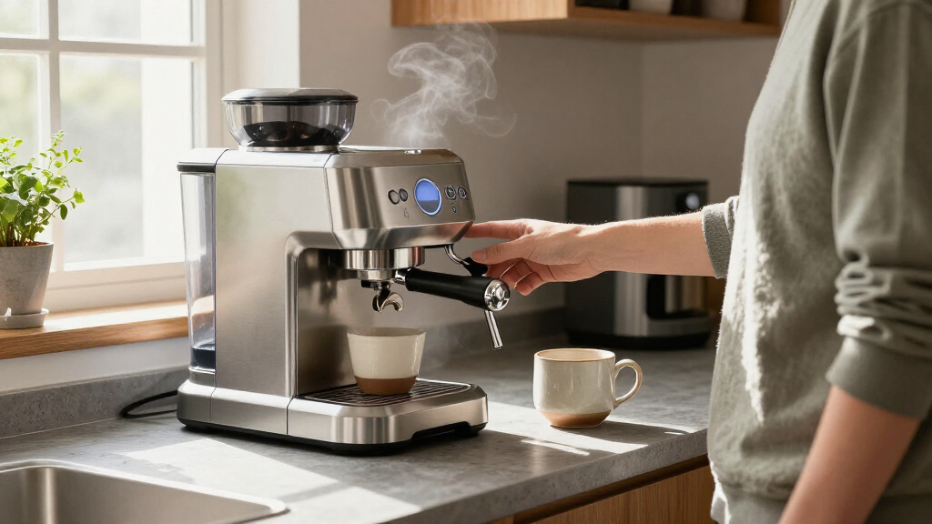 best flow control espresso machine with low noise