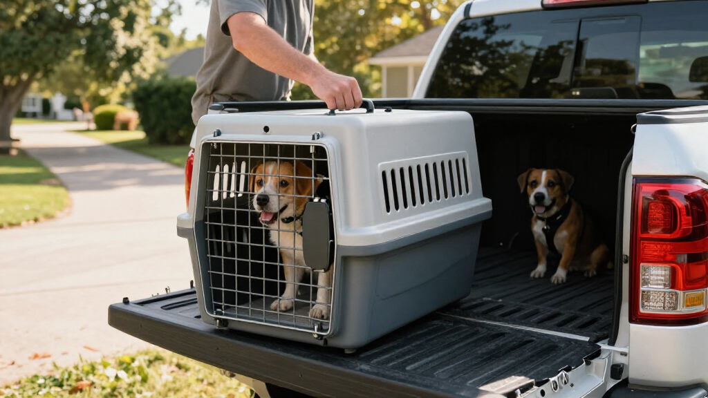 aluminum dog crate for pickup truck bed