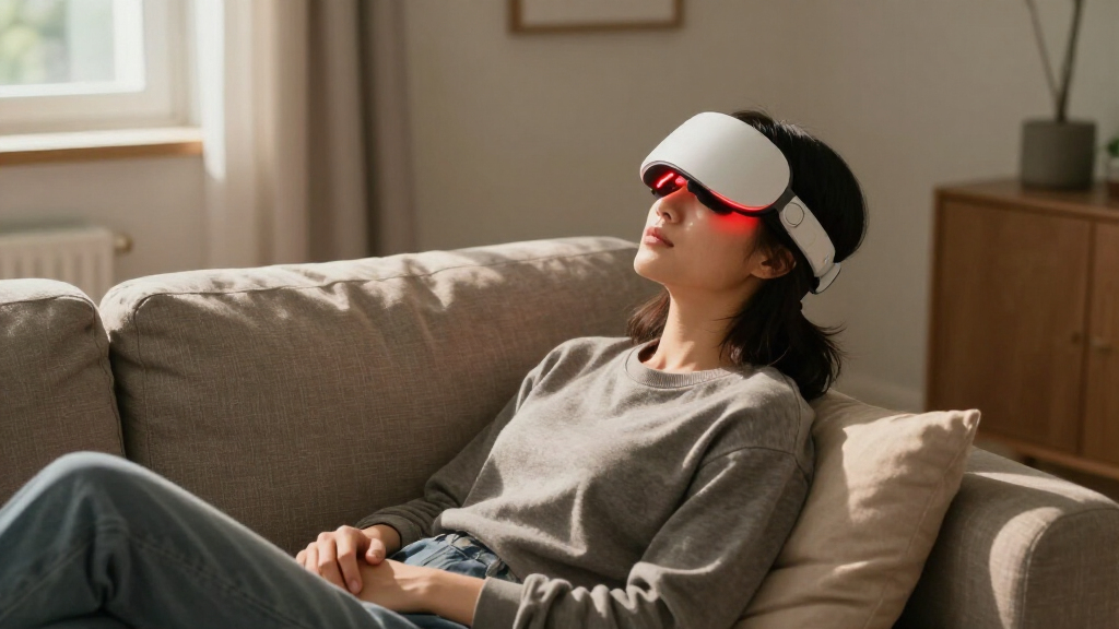 best electric scalp massager helmet with red light