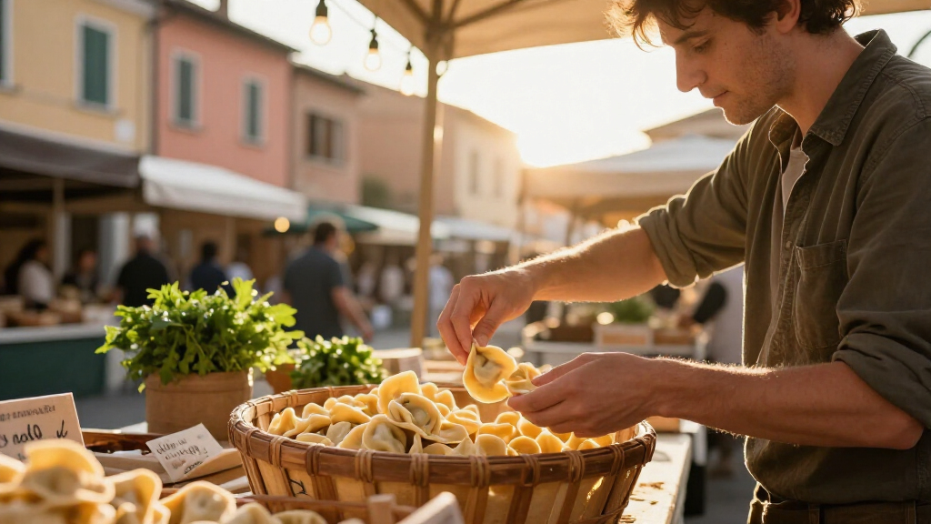 How should you choose, store, and serve tortelli for a first taste?