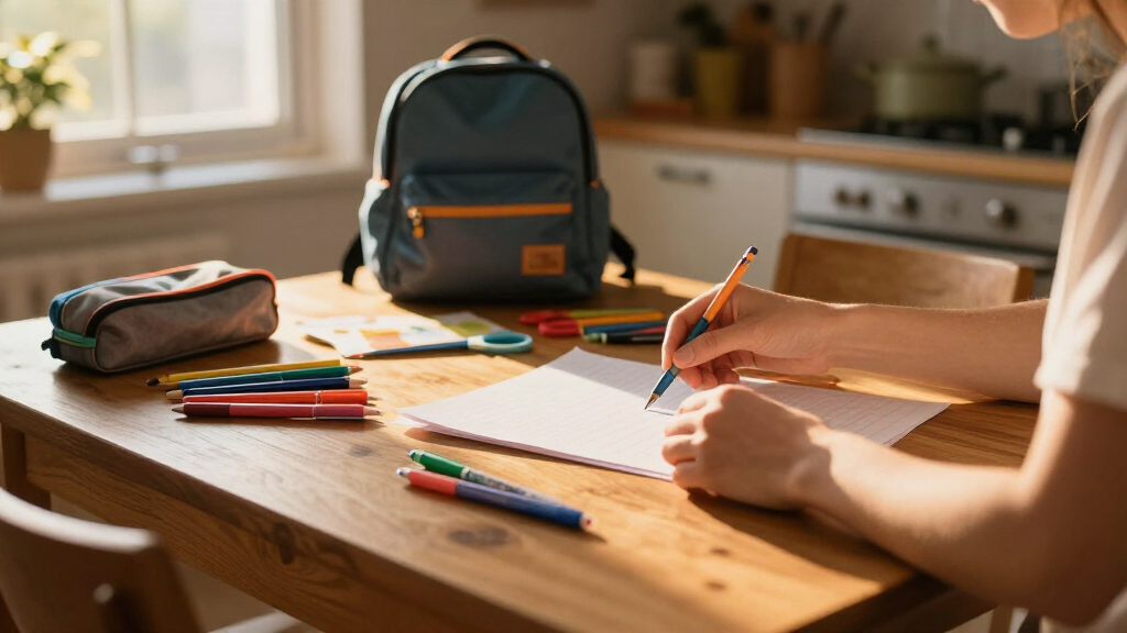 school supplies organizer