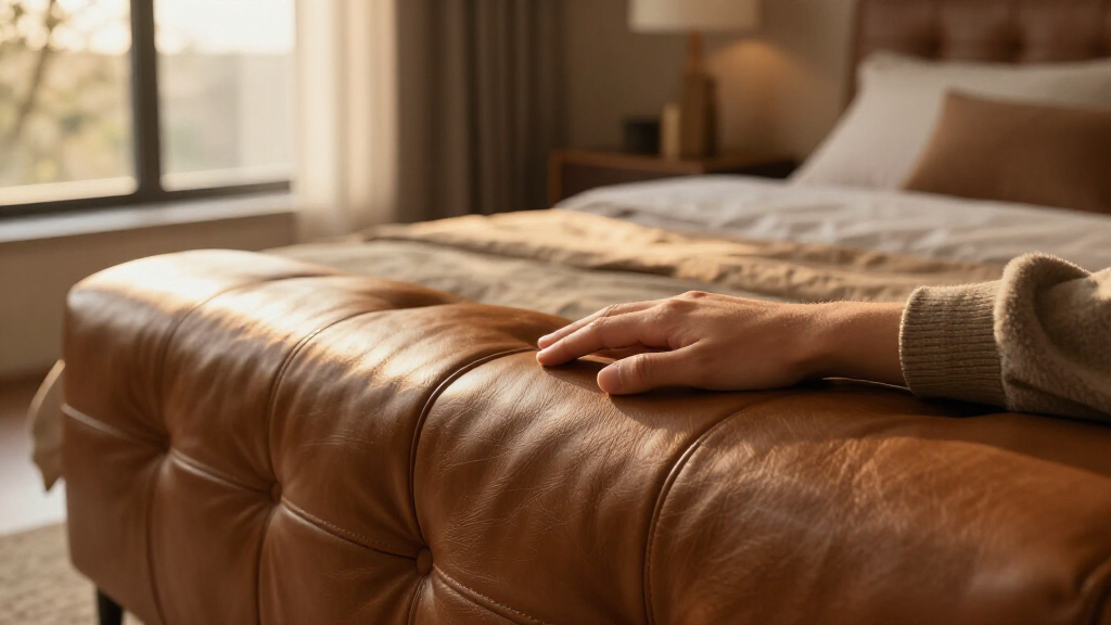 best leather headboard king premium