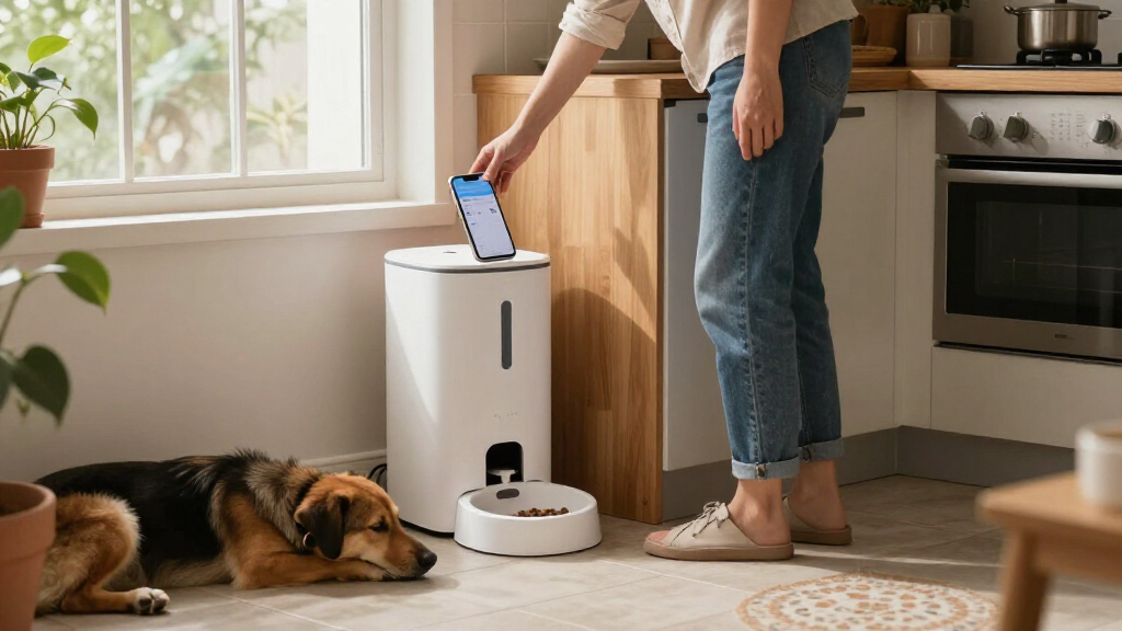 automatic dog feeder with app control