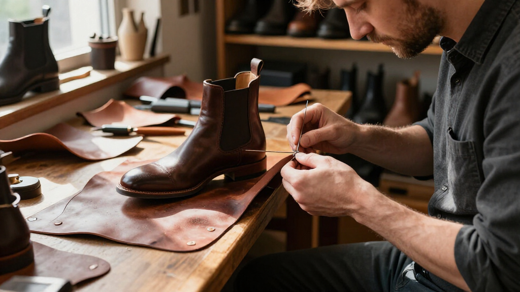 leather chelsea boots for men