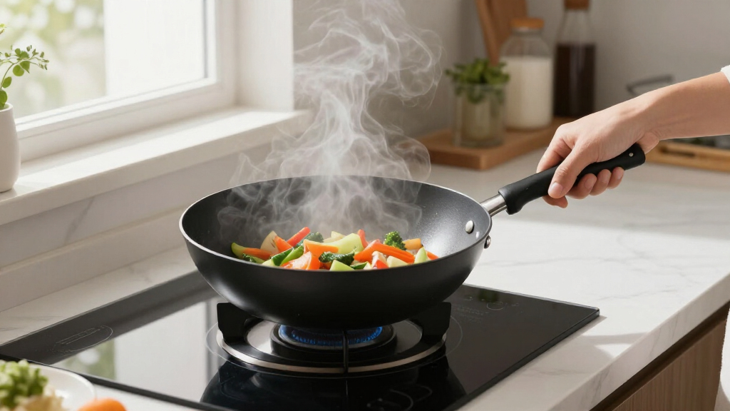 nonstick wok for induction premium