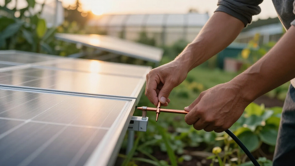 grounding kit for solar arrays