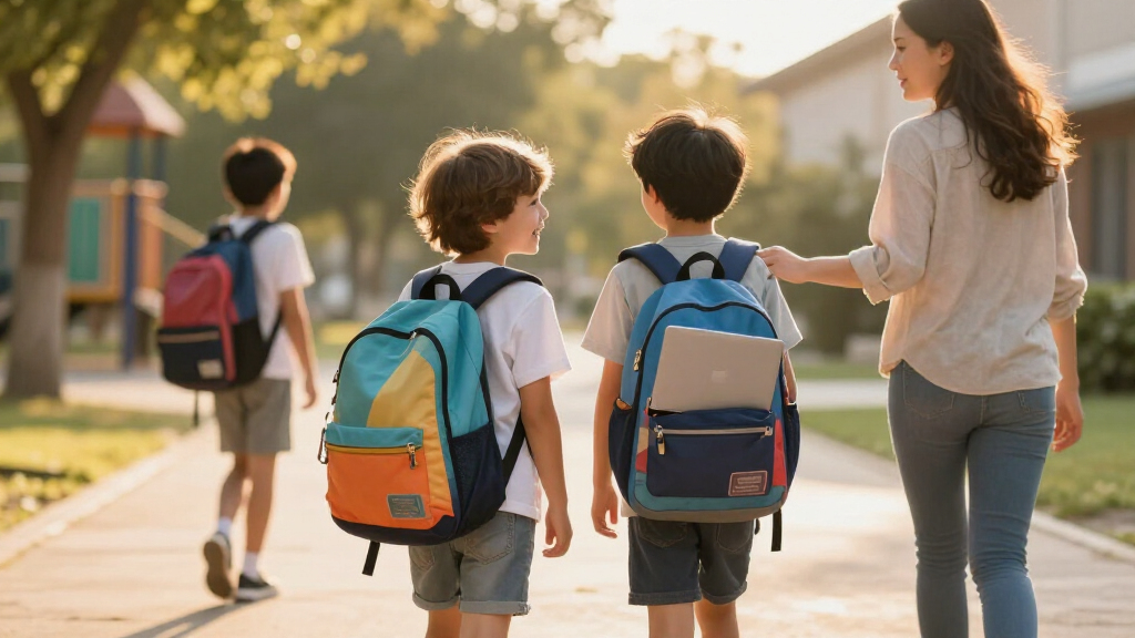 kids' backpack with laptop compartment