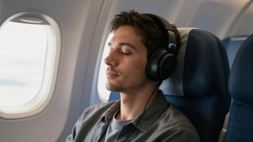 premium over ear noise cancelling headphones for long flights