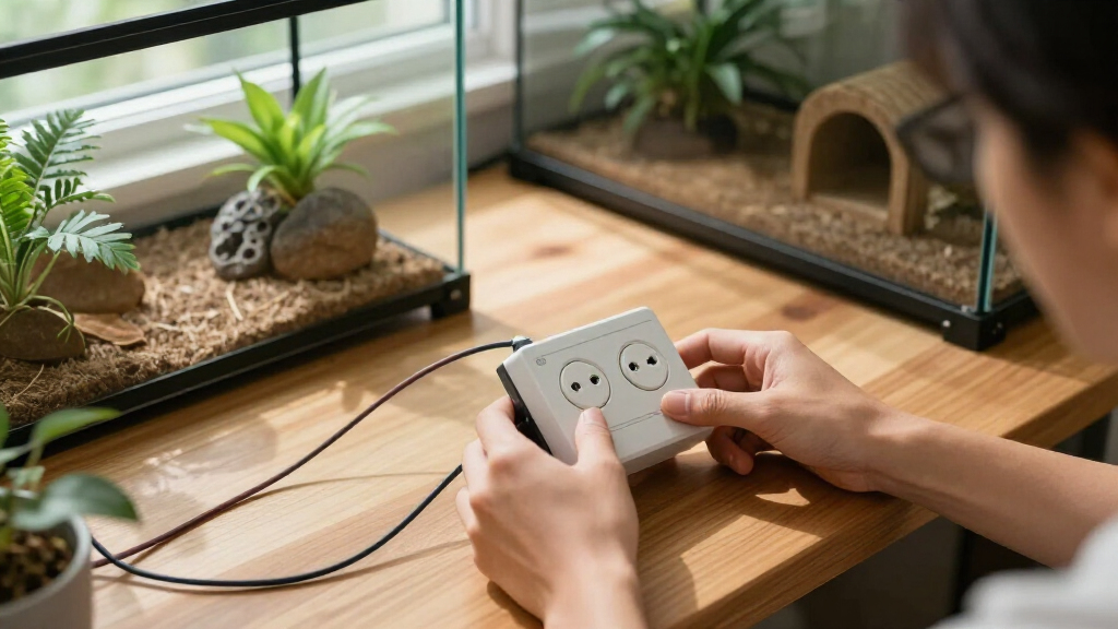 best reptile thermostat dual outlet