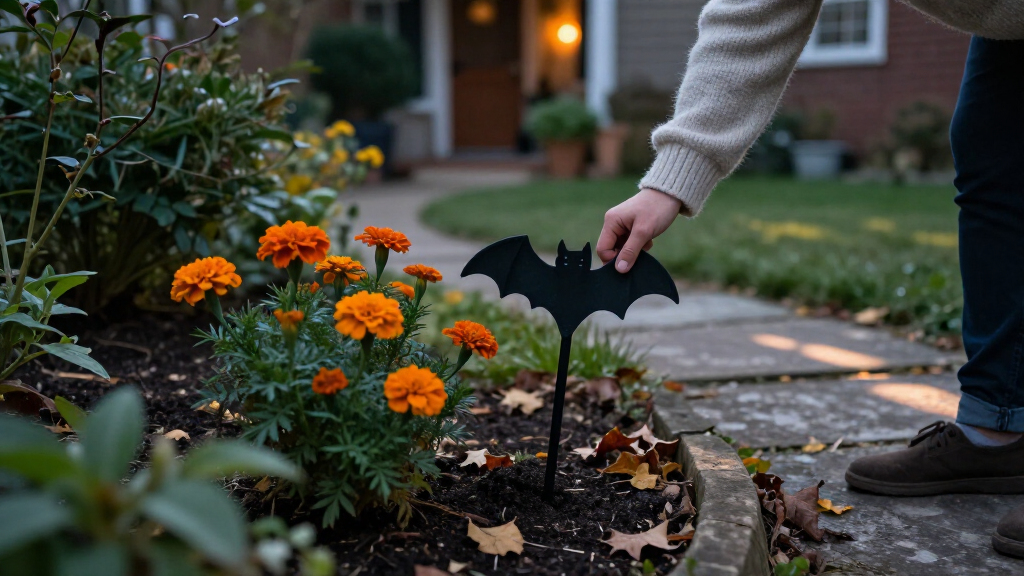 Halloween garden stakes