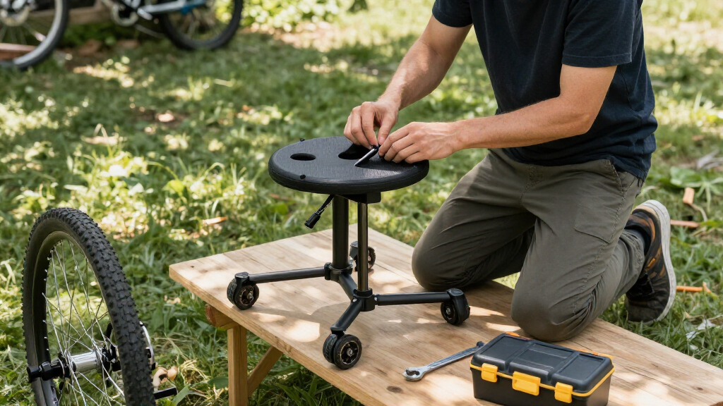 portable creeper seat rolling