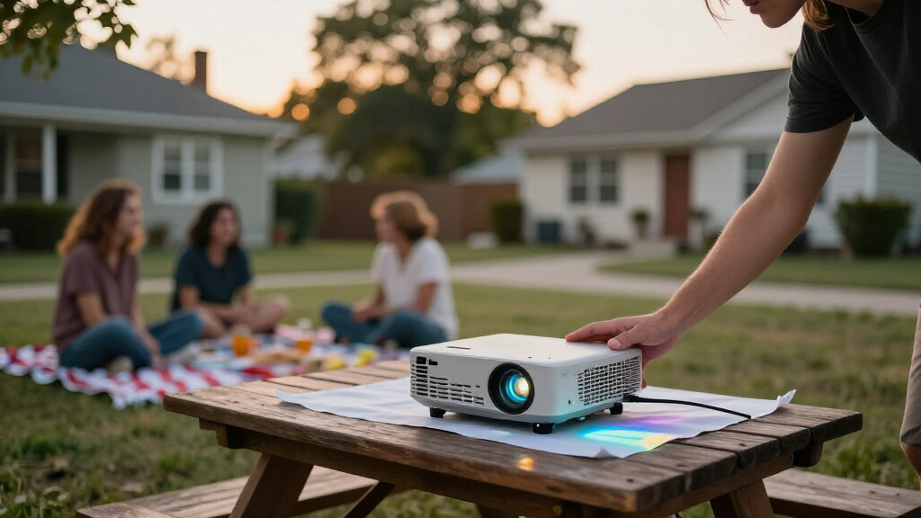 portable projector for community film nights